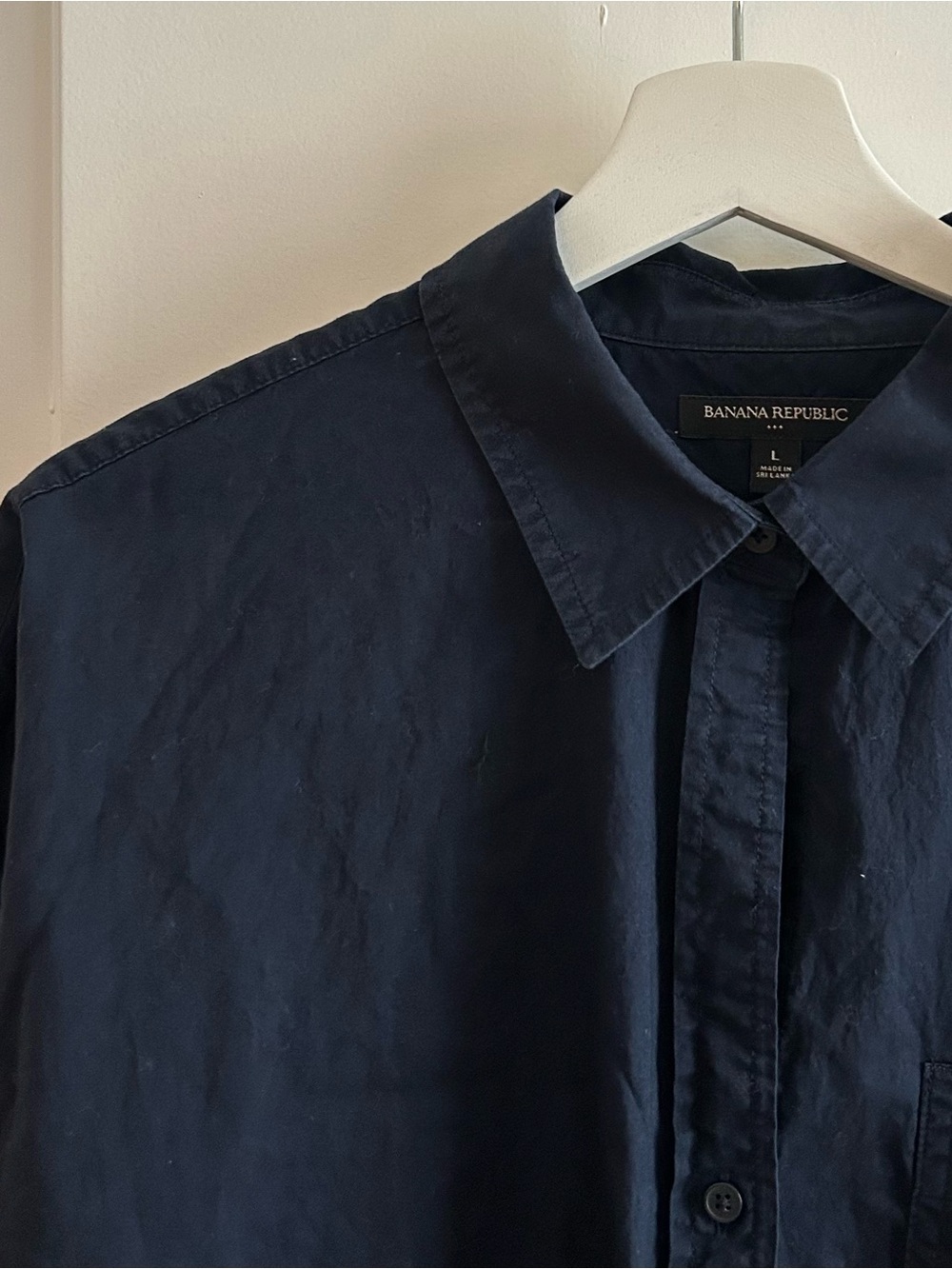 Banana Republic cotton oversized button up top